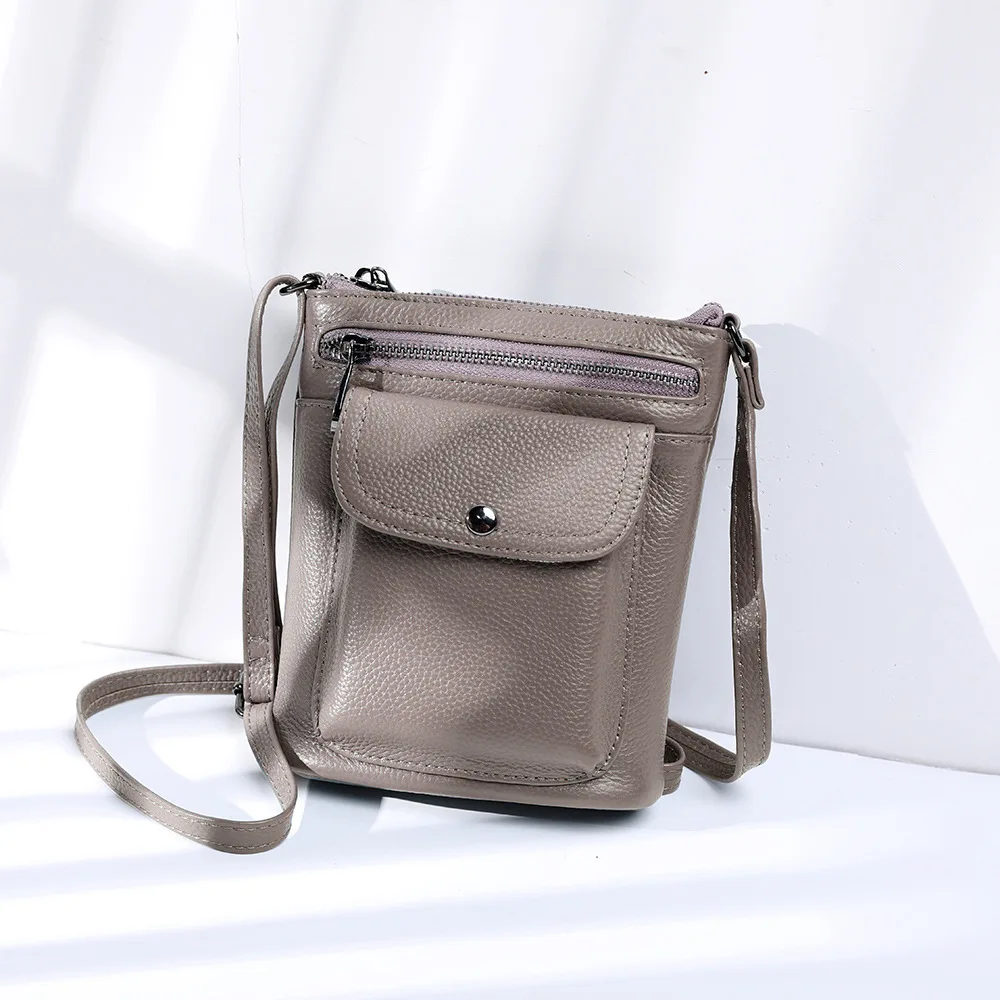 Summer Lightweight Genuine Leather Crossbody Bag for Women & Girls - Multi-Pocket Small Phone Purse, Adjustable Shoulder Strap
Summer Lightweight Genuine Leather Crossbody Bag for Women & Girls - Multi-Pocket Small Phone Purse, Adjustable Shoulder Strap