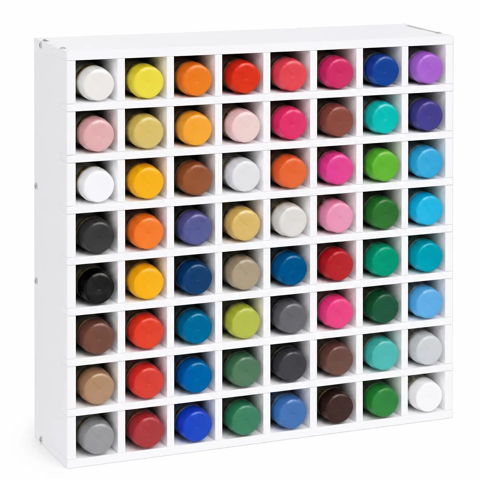 63/64 Grids Craft Paint Storage Organizer Tabletop Paint Bottle Storage Rack Craft Art Paint Bottle Organizer for 2 oz Bottles
63/64 Grids Craft Paint Storage Organizer Tabletop Paint Bottle Storage Rack Craft Art Paint Bottle Organizer for 2 oz Bottles