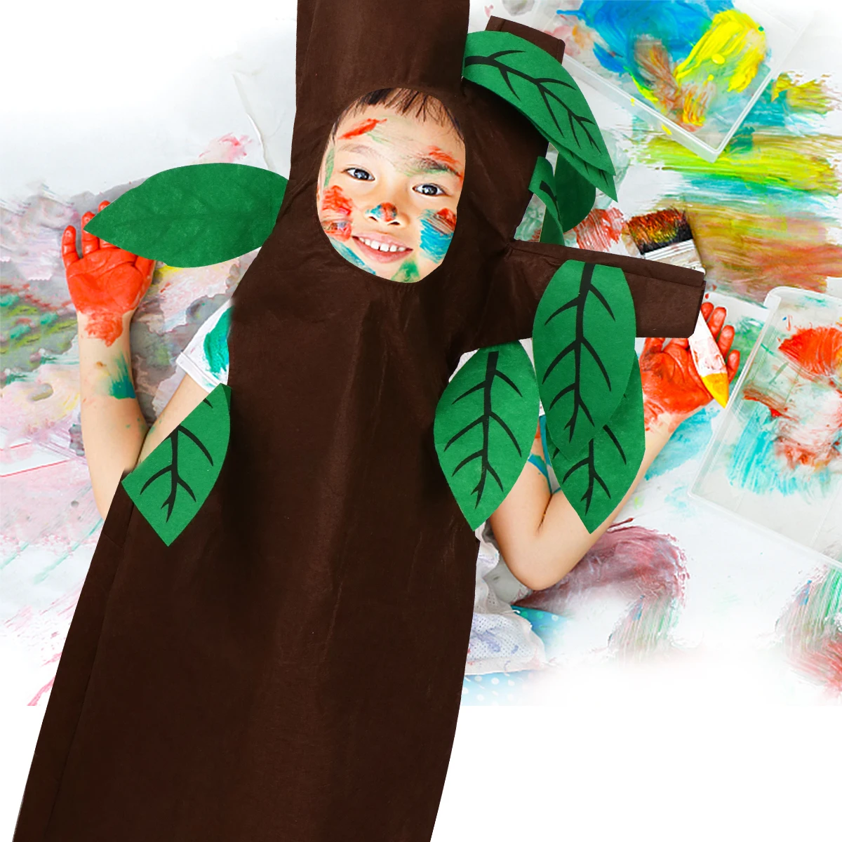 Small Tree Clothes Kids Halloween Costume Brown Wearable DIY Eco Role Play Dress Stage Show Outfit Set
Small Tree Clothes Kids Halloween Costume Brown Wearable DIY Eco Role Play Dress Stage Show Outfit Set