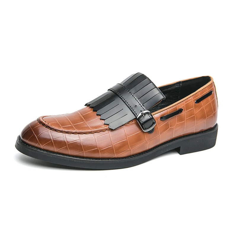 Retro Brown Men's Leather Casual Shoes Soft Sole Comfortable Flat Bottom Loafers Tassel Design Men's Business Formal Shoes
Retro Brown Men's Leather Casual Shoes Soft Sole Comfortable Flat Bottom Loafers Tassel Design Men's Business Formal Shoes