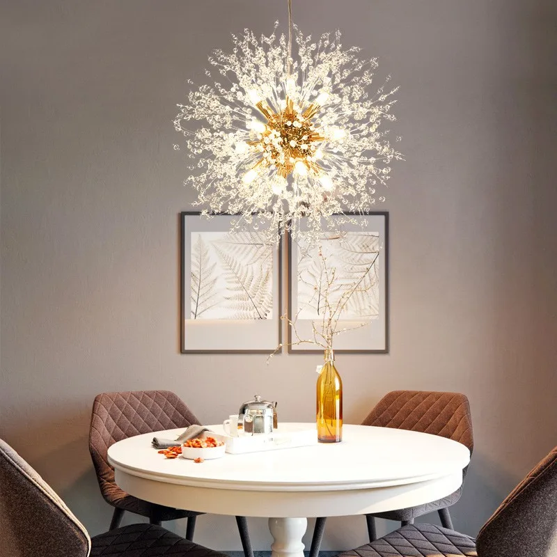 Modern Crystal LED Chandelier Lights Creative Design Dandelion Lighting Decor Home Living Room Bedroom Kitchen Bar Lamp
Modern Crystal LED Chandelier Lights Creative Design Dandelion Lighting Decor Home Living Room Bedroom Kitchen Bar Lamp