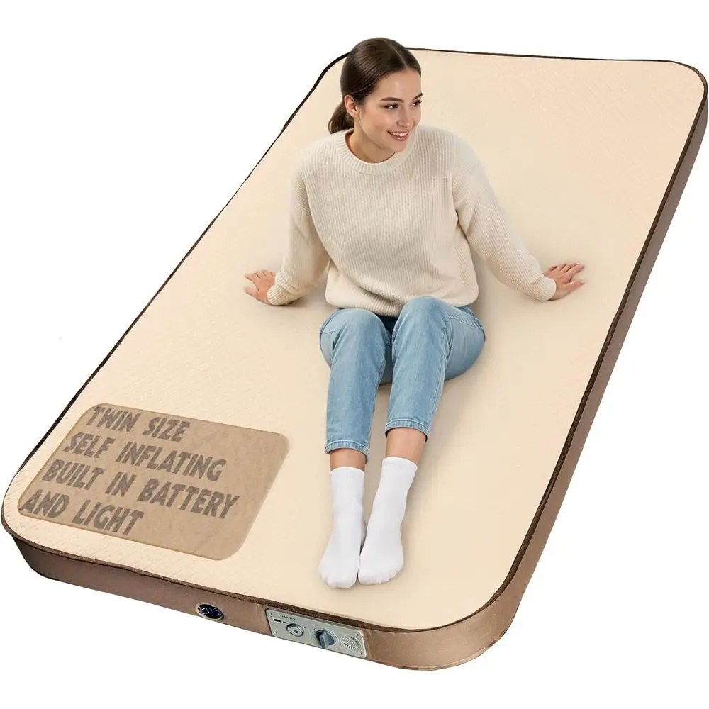 Portable Inflatable Air Mattress for Backpacking, Camping, and Tents - 4 Thick Memory Foam, Compact and Durable
Portable Inflatable Air Mattress for Backpacking, Camping, and Tents - 4 Thick Memory Foam, Compact and Durable