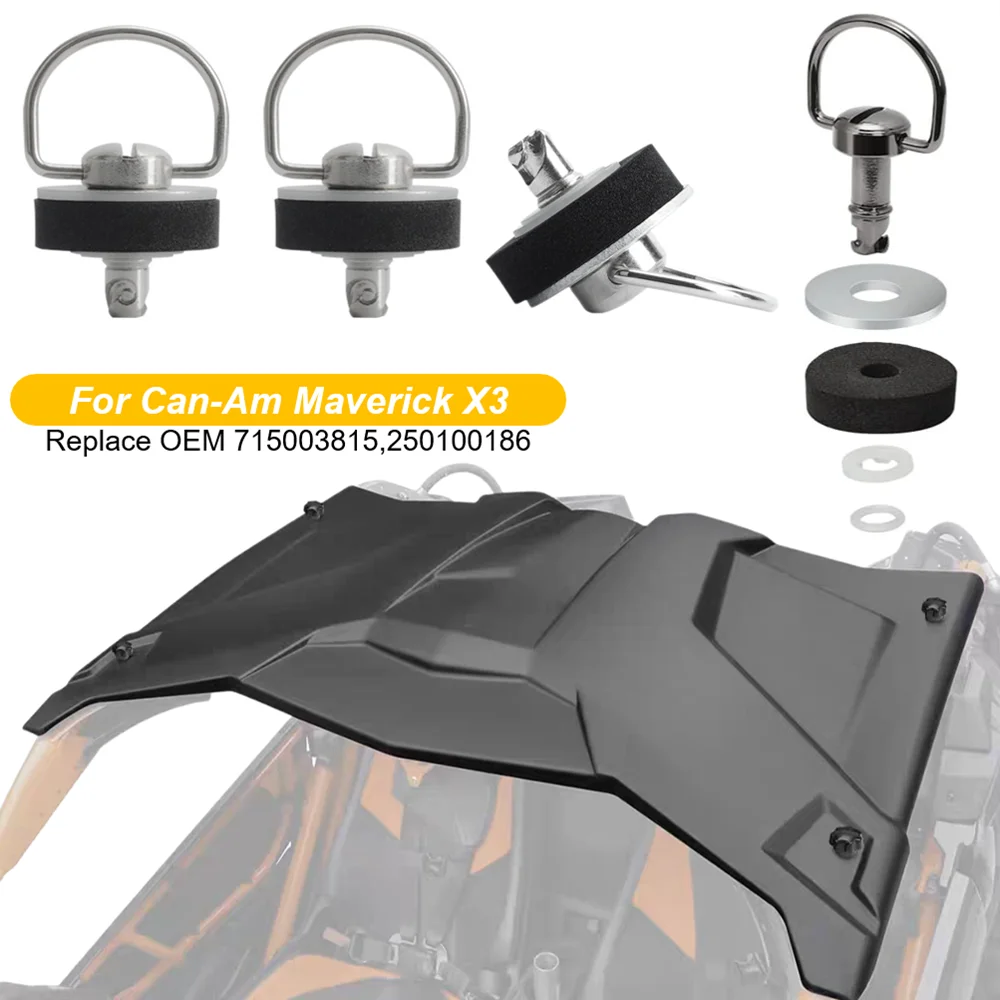 UTV X3 UTV 4 PCS Roof Quick Release Bolts Kit #715003815 for Can am Maverick X3, MAX 2/4 Doors 2017-2024 Quarter Turn Dutz Bolt
UTV X3 UTV 4 PCS Roof Quick Release Bolts Kit #715003815 for Can am Maverick X3, MAX 2/4 Doors 2017-2024 Quarter Turn Dutz Bolt