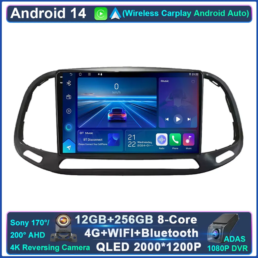 Android 14 для Fiat Doblo 2015 2016 2017 2018 2019 2020 GPS Автомобильный радиоприемник Мультимедийный видеоплеер Стерео навигация 4G Wi-Fi камера
Android 14 для Fiat Doblo 2015 2016 2017 2018 2019 2020 GPS Автомобильный радиоприемник Мультимедийный видеоплеер Стерео навигация 4G Wi-Fi камера