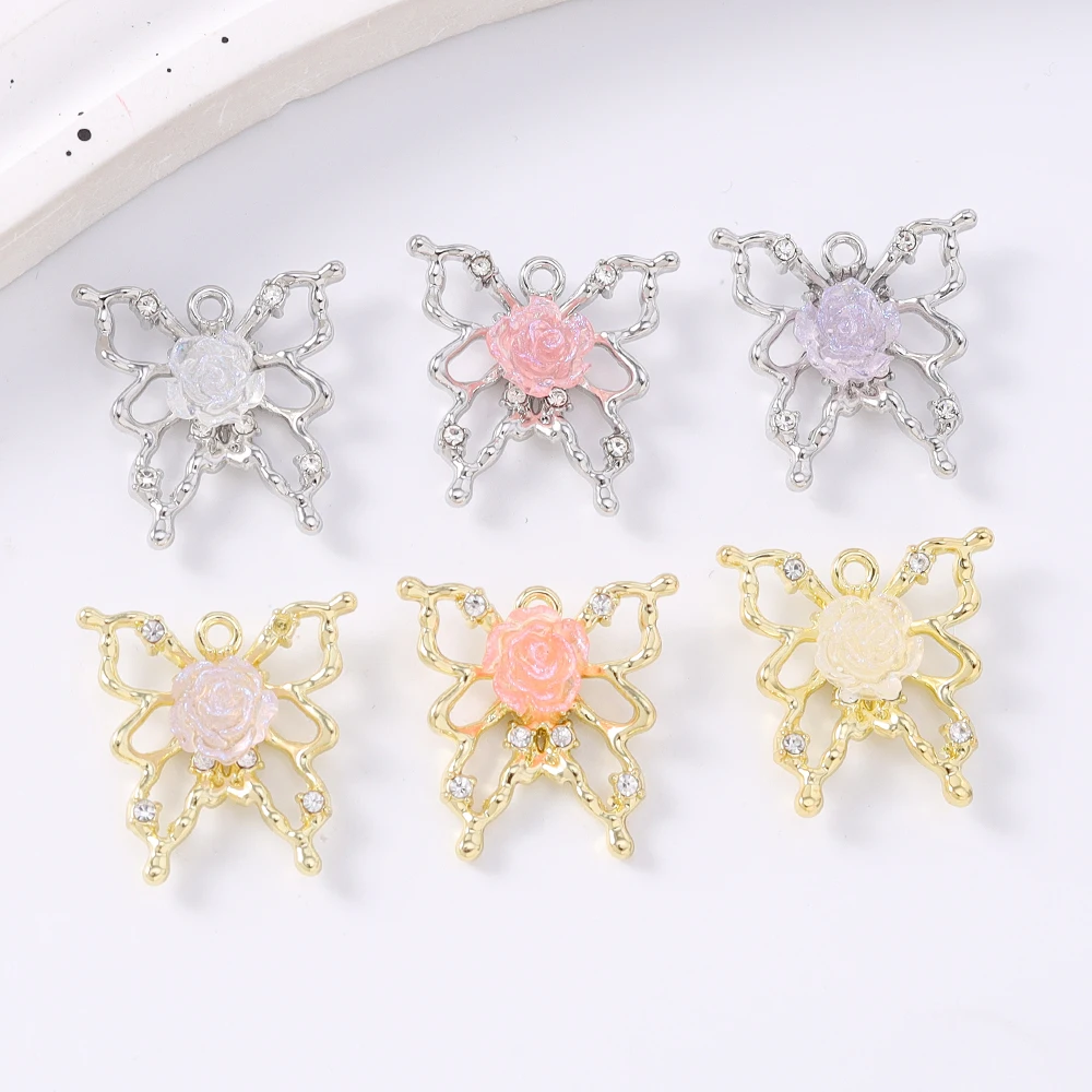 5pcs Luxury Crystal Butterfly Charms Pendants for Necklace Earrings Bracelet DIY Jewelry Making Accessories Supplies
5pcs Luxury Crystal Butterfly Charms Pendants for Necklace Earrings Bracelet DIY Jewelry Making Accessories Supplies