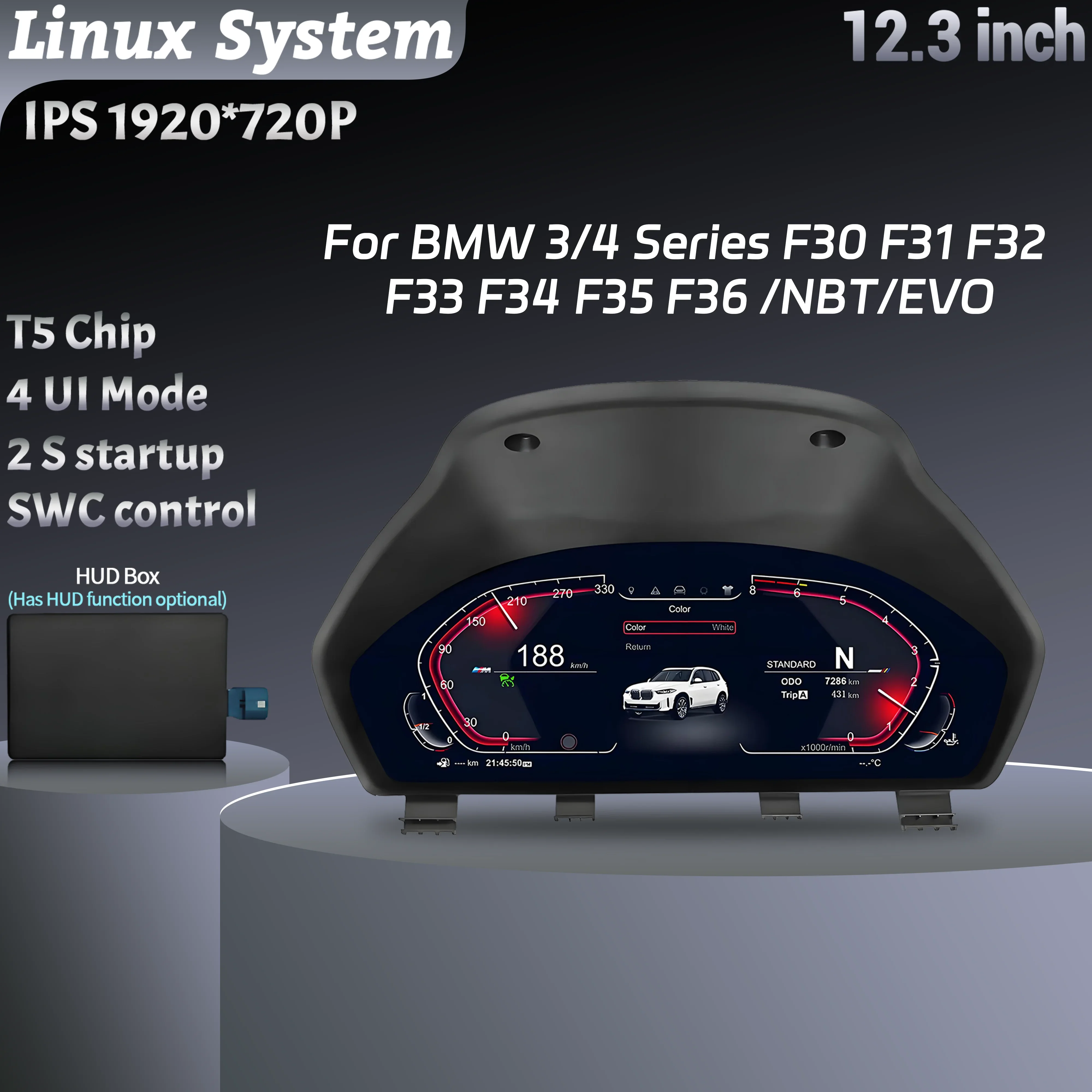 12,3-дюймовый автомобильный ЖК-дисплей приборной панели для BMW 3 4 серии F30 F31 F32 F33 F34 F35 F36 Экран приборной панели цифрового приборного панели
12,3-дюймовый автомобильный ЖК-дисплей приборной панели для BMW 3 4 серии F30 F31 F32 F33 F34 F35 F36 Экран приборной панели цифрового приборного панели
