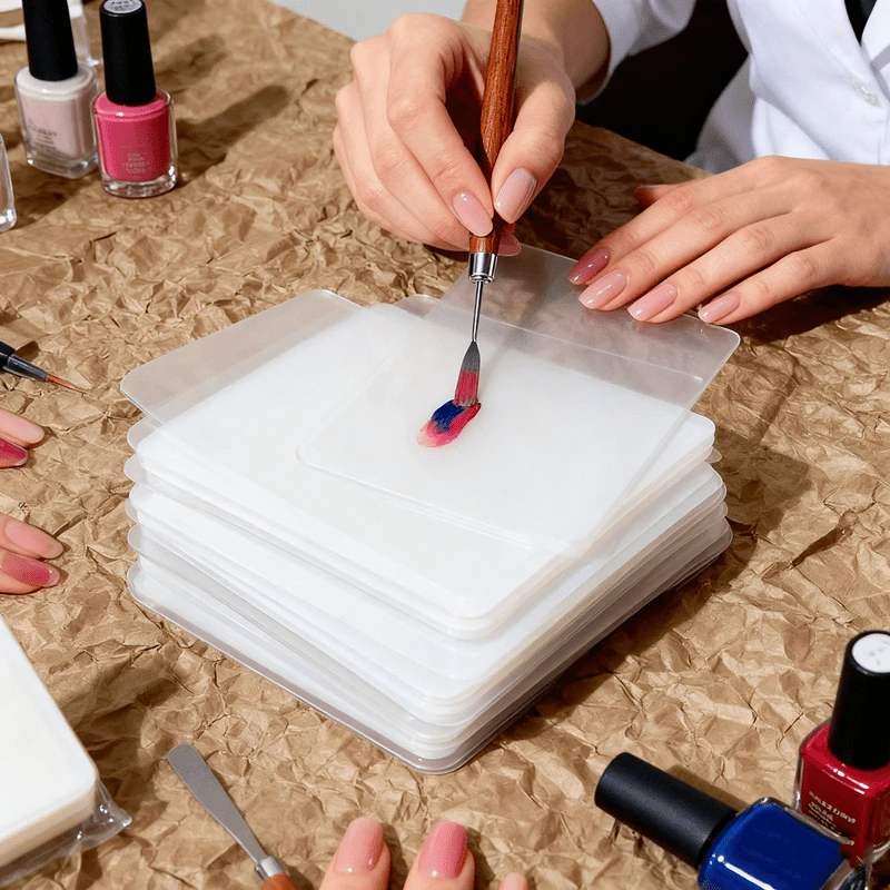 200Pcs Disposable Tinting Glue Paper Tearable Nail Toning Palettes Nail Polish Color Mixing Tray Waterproof Paper Display Board
200Pcs Disposable Tinting Glue Paper Tearable Nail Toning Palettes Nail Polish Color Mixing Tray Waterproof Paper Display Board