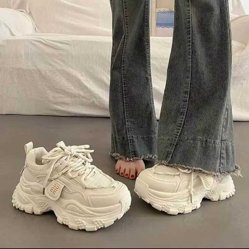 White Dad Shoes Women's Style Summer Thick Bottom Platform Sneakers Heightening Casual Puffy Shoes Bread Loafers Fashionable ...
White Dad Shoes Women's Style Summer Thick Bottom Platform Sneakers Heightening Casual Puffy Shoes Bread Loafers Fashionable ...