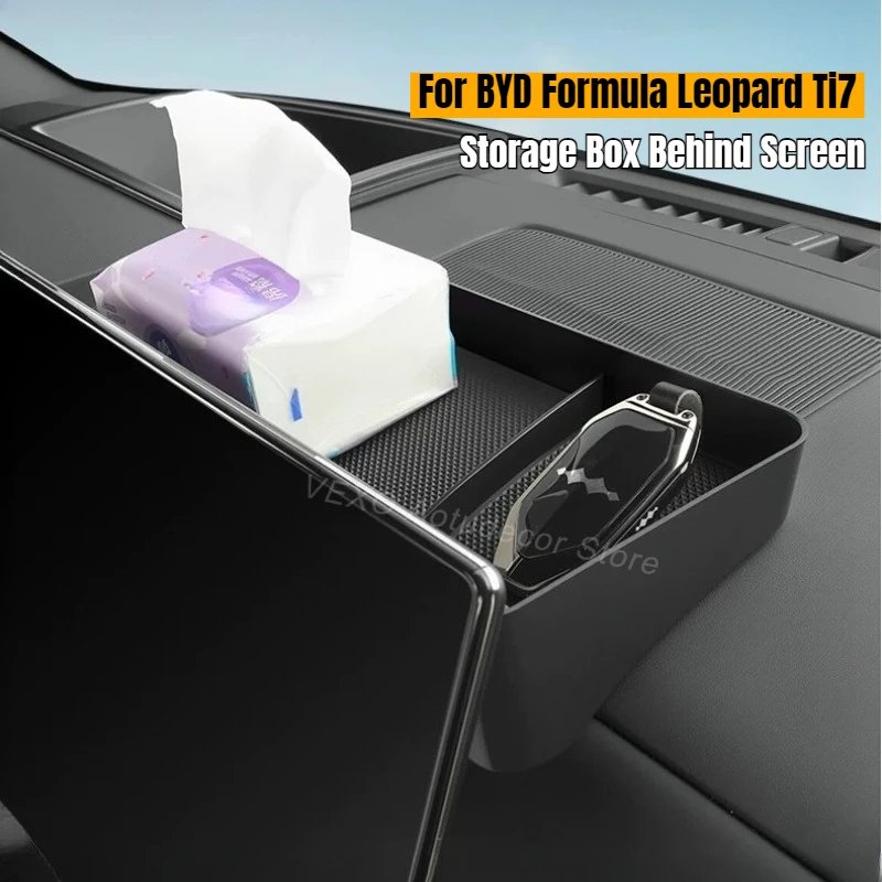 For BYD Formula Leopard Ti7 Car Behind Screen Storage Box Rear Lower Center Console Tissue Organizer Tray Armrest Modification
For BYD Formula Leopard Ti7 Car Behind Screen Storage Box Rear Lower Center Console Tissue Organizer Tray Armrest Modification