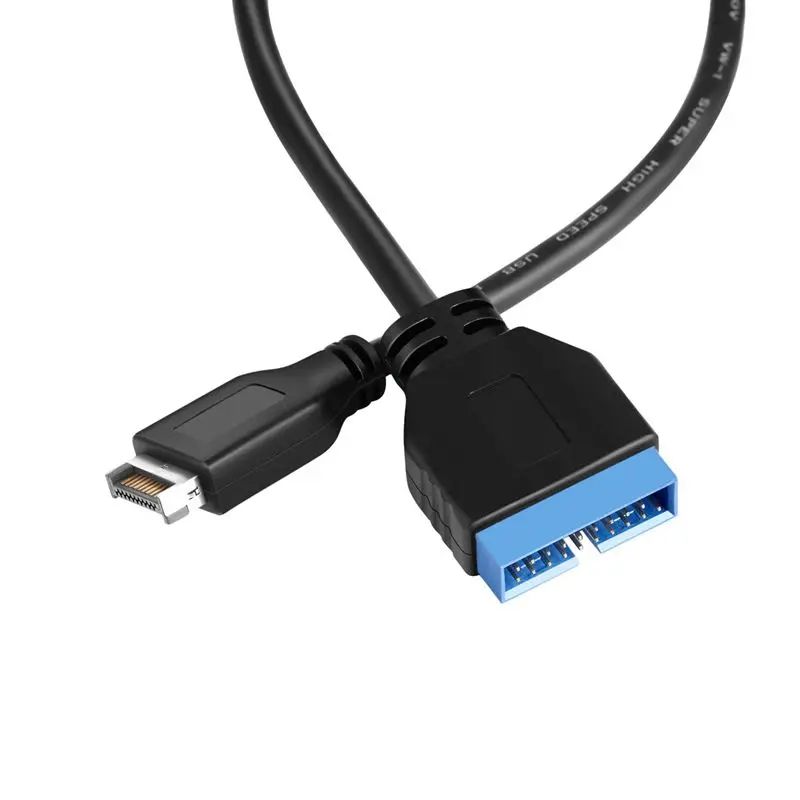 0.3m USB 3.1 Type-E Male to IDC 20Pin Male Extension Cable, Rear Of Computer Motherboard to Front Of Chassis
0.3m USB 3.1 Type-E Male to IDC 20Pin Male Extension Cable, Rear Of Computer Motherboard to Front Of Chassis