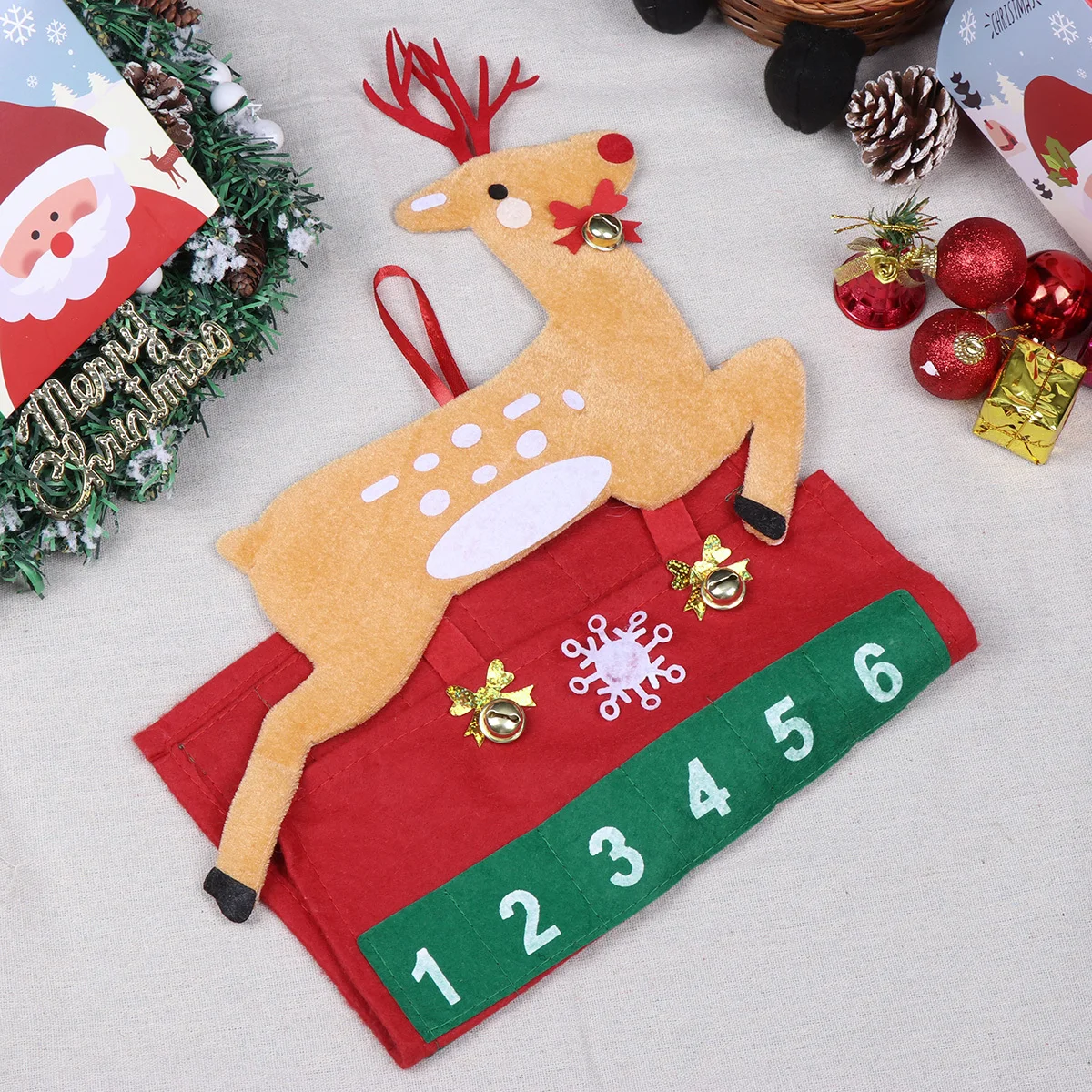 Non-Woven Advent Calendar Christmas Countdown Hanging Decor Kids Family Holiday Activity Festive Theme Party Diy Supplies
Non-Woven Advent Calendar Christmas Countdown Hanging Decor Kids Family Holiday Activity Festive Theme Party Diy Supplies
