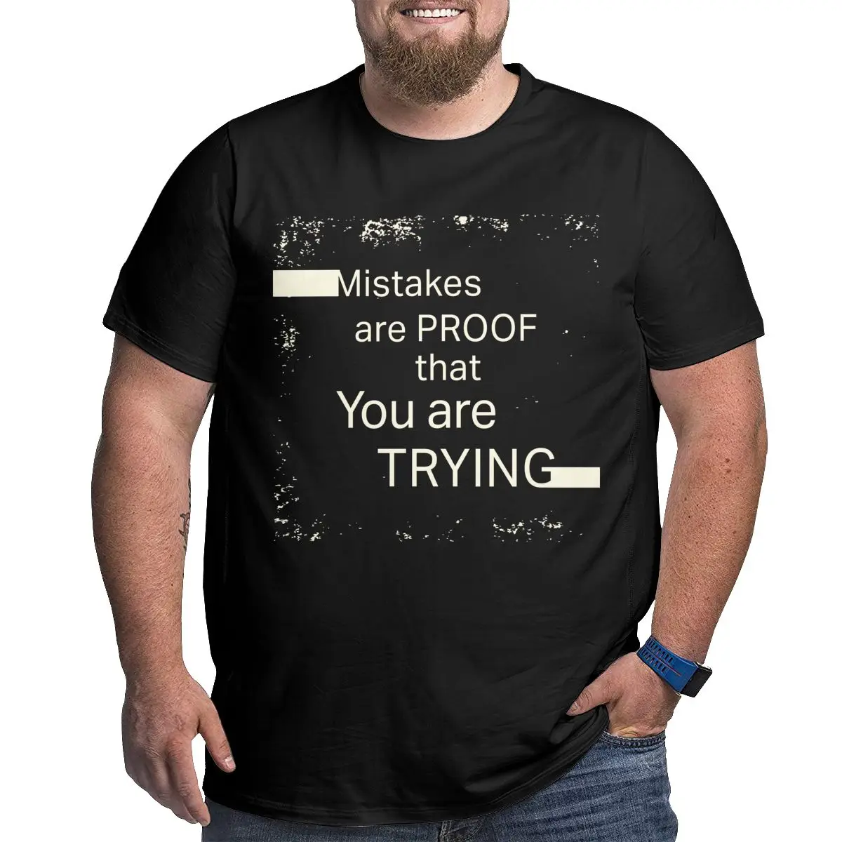 Мужские футболки Mistake is Proof That You Are Trying, футболки больших размеров, хлопковые футболки с короткими рукавами, большие свободные футболки 6XL 5XL 4XL
Мужские футболки Mistake is Proof That You Are Trying, футболки больших размеров, хлопковые футболки с короткими рукавами, большие свободные футболки 6XL 5XL 4XL