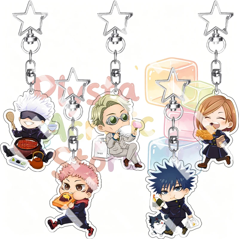 Jujutsu Kaisen Snack Time Self-made Acrylic Keychain Homemade Charms Anime Satoru Gojo Kento Nanami Bag Pendant Accessory Gifts
Jujutsu Kaisen Snack Time Self-made Acrylic Keychain Homemade Charms Anime Satoru Gojo Kento Nanami Bag Pendant Accessory Gifts