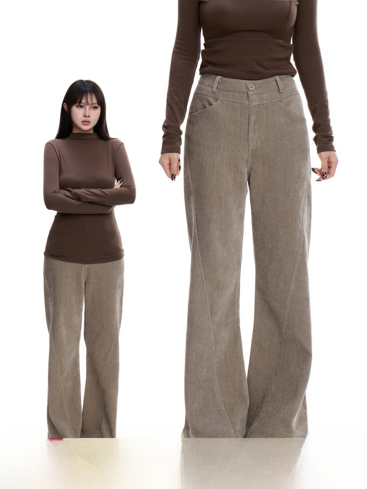 Low Waist Fleece Lined Corduroy Jeans Women's Loose Straight Leg Pants Casual Comfortable Breathable Daily Wear Withmin
Low Waist Fleece Lined Corduroy Jeans Women's Loose Straight Leg Pants Casual Comfortable Breathable Daily Wear Withmin