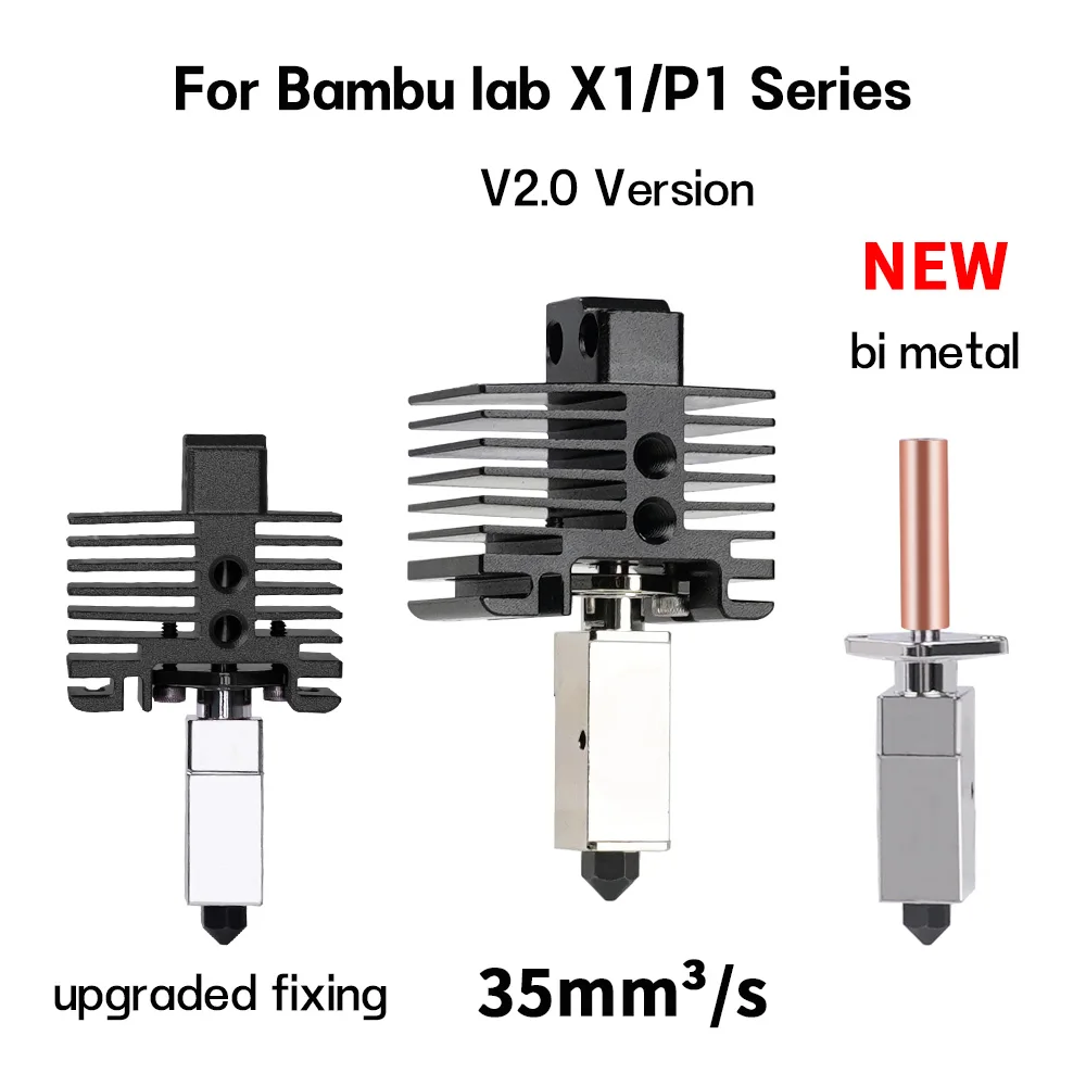 For Bambu Lab Hotend Upgrade 2.0 Version nozzle bambulab Bi Metal Fit Bamboo Bambulabs X1 X1C P1P P1S hotend P1P Thermistor
For Bambu Lab Hotend Upgrade 2.0 Version nozzle bambulab Bi Metal Fit Bamboo Bambulabs X1 X1C P1P P1S hotend P1P Thermistor