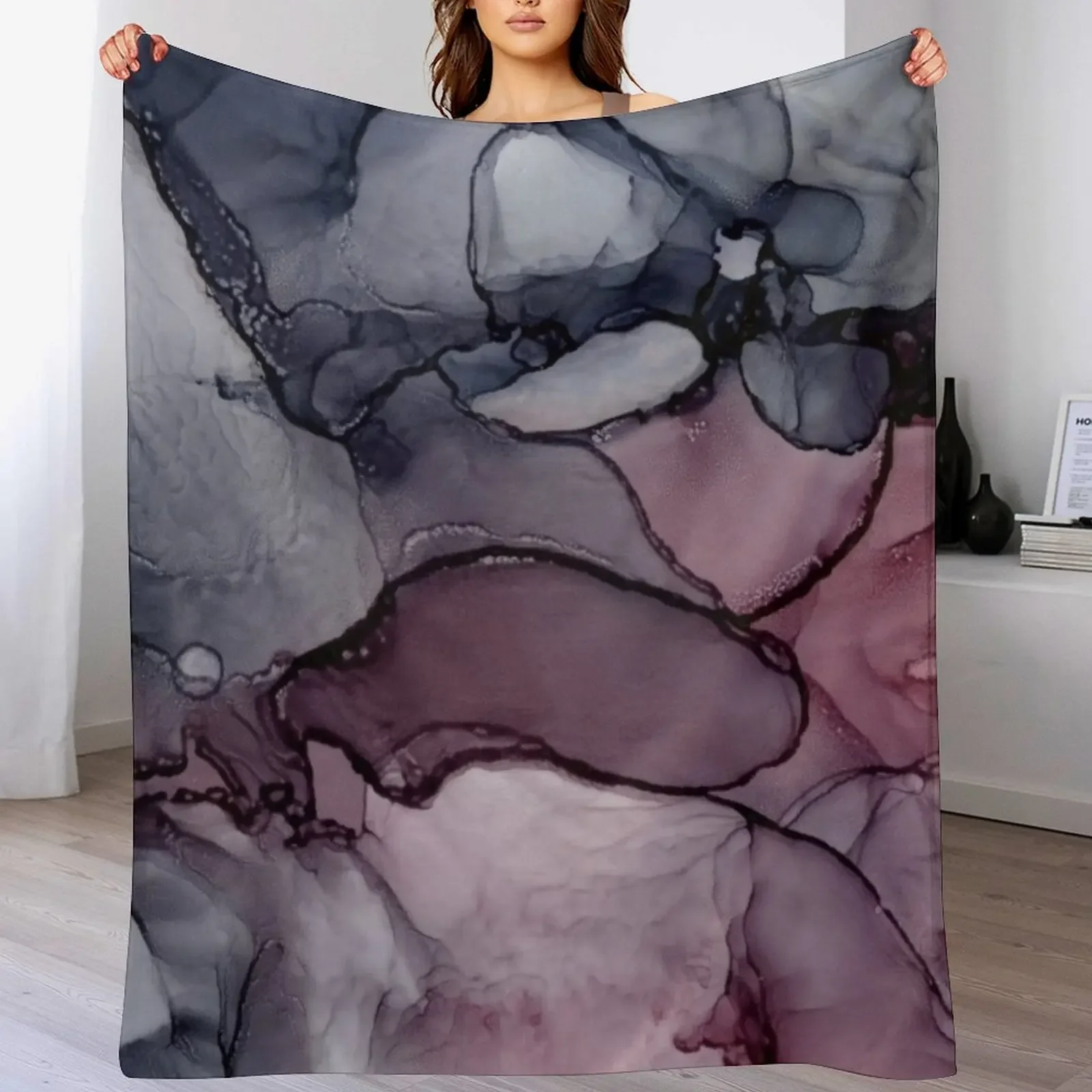 Payne's Grey Mauve Pink Abstract art Throw Blanket For Sofa Thin Bed Plaid on the sofa Blankets
Payne's Grey Mauve Pink Abstract art Throw Blanket For Sofa Thin Bed Plaid on the sofa Blankets