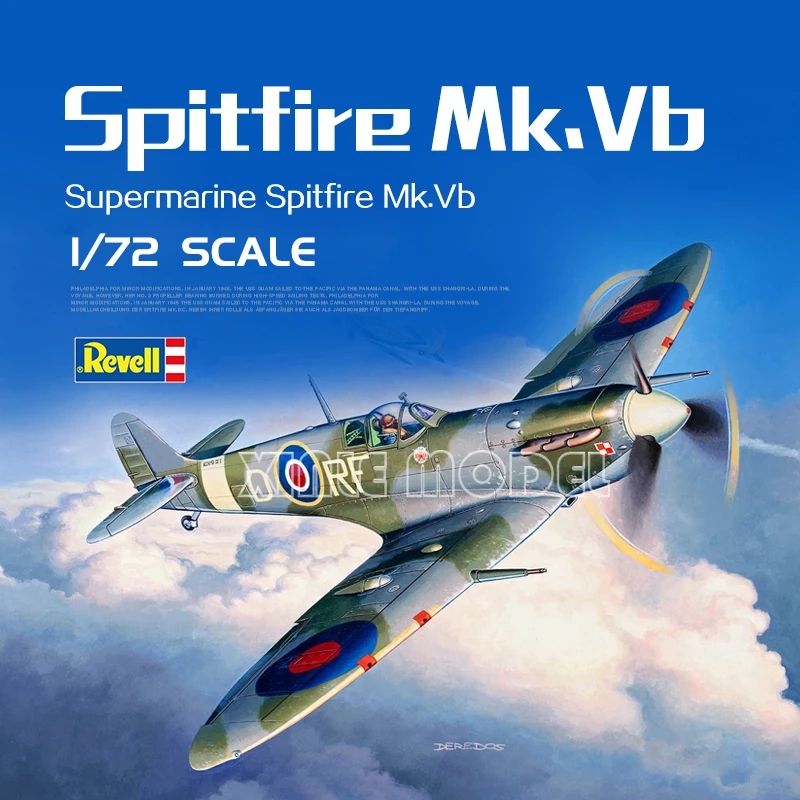 Revell Plastic Assembled Aircraft Model Kit 03897 Supermarine Spitfire Mk. Vb 1/72
Revell Plastic Assembled Aircraft Model Kit 03897 Supermarine Spitfire Mk. Vb 1/72