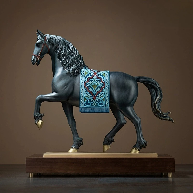 All-copper ornaments "Andalusian Horse" home furnishings, handicrafts, decorations, living room ornaments 
All-copper ornaments "Andalusian Horse" home furnishings, handicrafts, decorations, living room ornaments