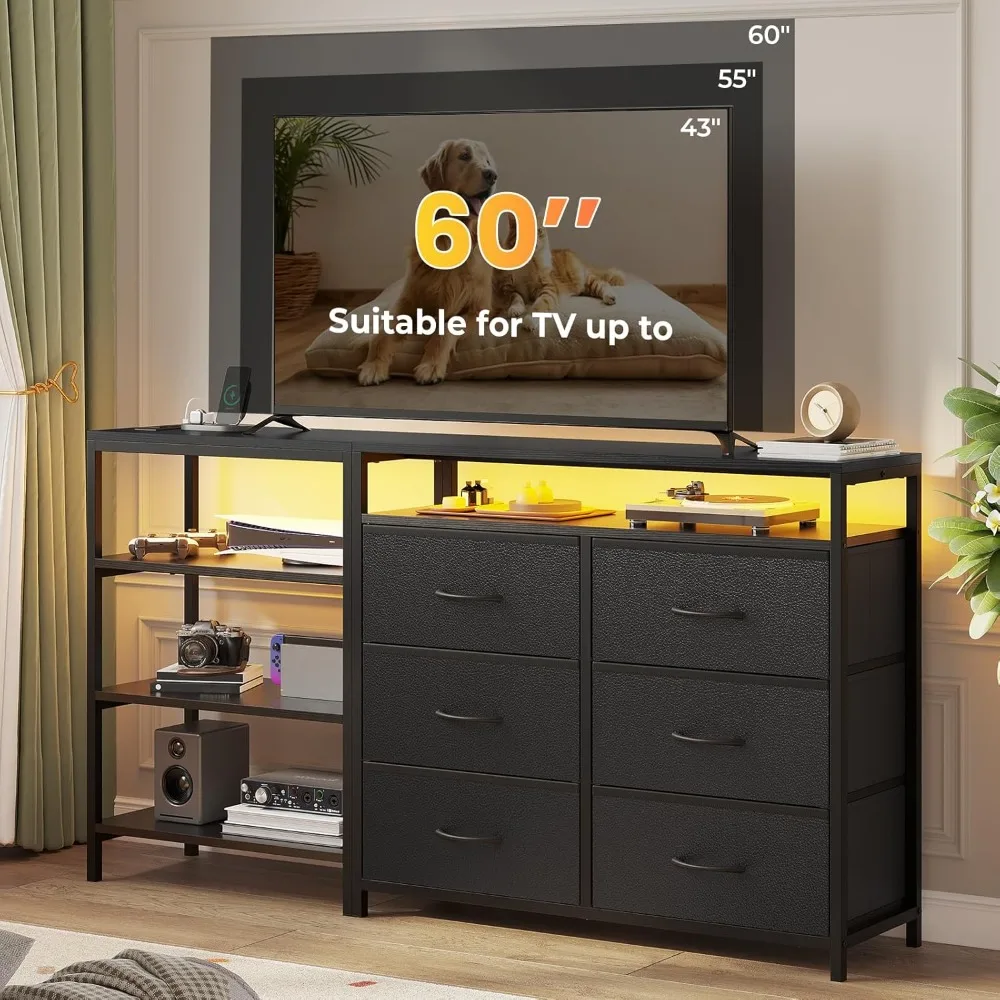 for 60 Inch TV,Entertainment Center with Power Outlets and LED Lights, with Open Shelf, Drawers with PU Finish, for Living Room
for 60 Inch TV,Entertainment Center with Power Outlets and LED Lights, with Open Shelf, Drawers with PU Finish, for Living Room