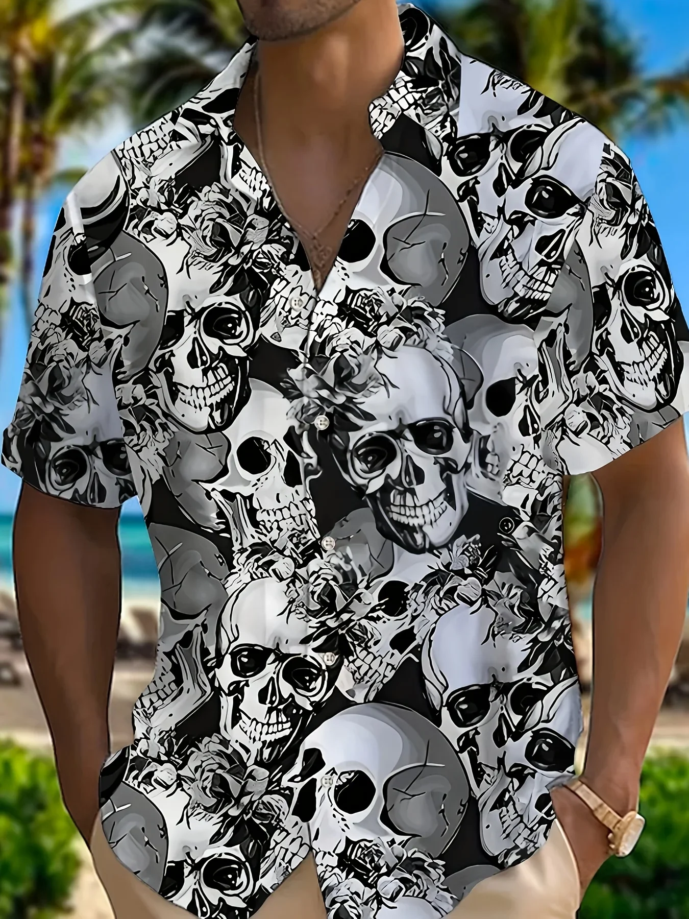 Men's High Street Beach Style Hawaiian Shirt Summer Man Short Sleeve Fashion Print Casual Streetwear Holiday Tops
Men's High Street Beach Style Hawaiian Shirt Summer Man Short Sleeve Fashion Print Casual Streetwear Holiday Tops