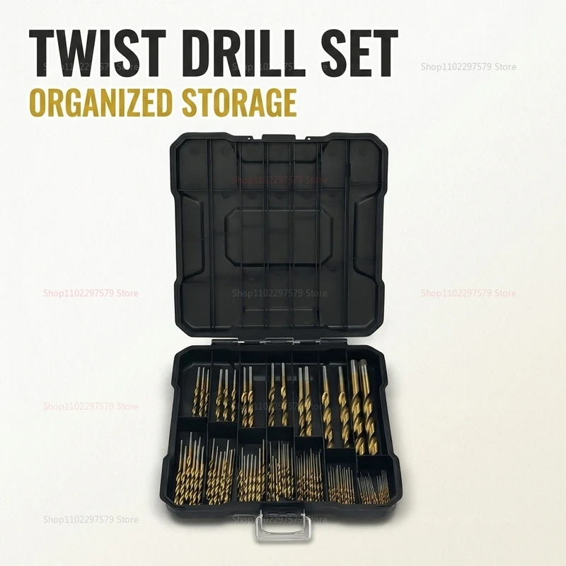 99 Pcs Titanium Drill Bit Set 1.5mm to 10mm Heavy Duty Durable for Steel Wood Plastic Metal Copper Aluminum with Storage Case
99 Pcs Titanium Drill Bit Set 1.5mm to 10mm Heavy Duty Durable for Steel Wood Plastic Metal Copper Aluminum with Storage Case