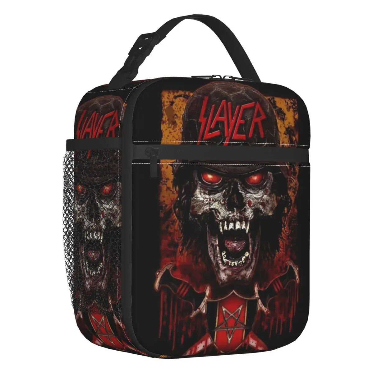 Custom Rock S-Slayers Band Insulated Lunch Bag for Women Leakproof Heavy Metal Thermal Cooler Bento Box Office Picnic Travel
Custom Rock S-Slayers Band Insulated Lunch Bag for Women Leakproof Heavy Metal Thermal Cooler Bento Box Office Picnic Travel