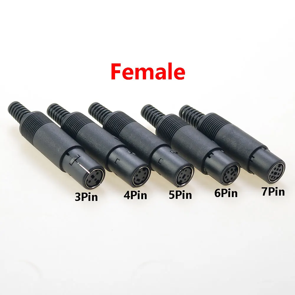 1Pcs Mini DIN Plug 3/4/5/6/7 Pin Chassis Cable Mount Female Socket 3-7Pin Welding Wire S Terminal Mini PS2 feMale Connector
1Pcs Mini DIN Plug 3/4/5/6/7 Pin Chassis Cable Mount Female Socket 3-7Pin Welding Wire S Terminal Mini PS2 feMale Connector