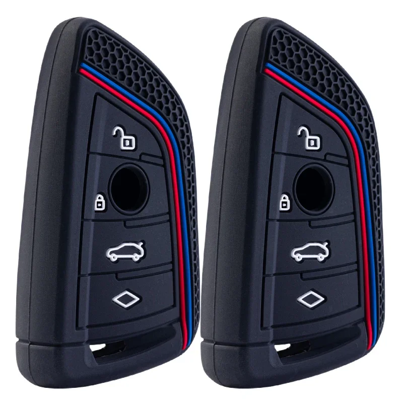 Silicone Key Fob Cover Case Shell For BMW X1 X3 X4 X5 X6 3 5 7 Series F15 F16 G30 G11 F48 Car Remote Key Accessories
Silicone Key Fob Cover Case Shell For BMW X1 X3 X4 X5 X6 3 5 7 Series F15 F16 G30 G11 F48 Car Remote Key Accessories