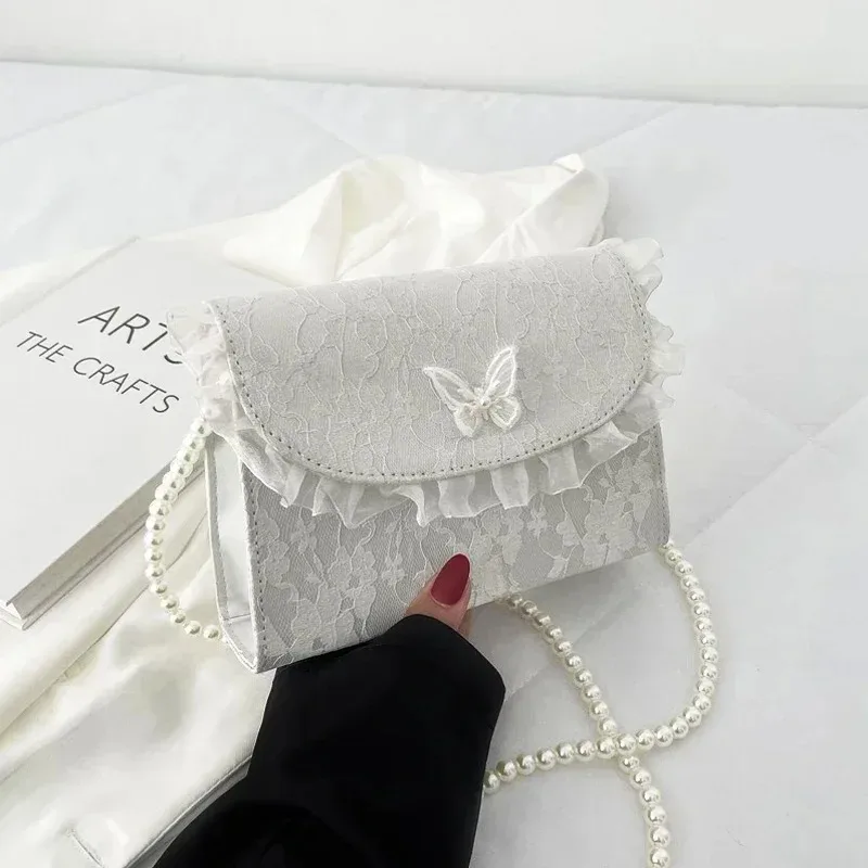 Niche Bag Women's 2025 New Fairy Gentle Wind Pearl Crossbody Bag Lace Shoulder Bag
Niche Bag Women's 2025 New Fairy Gentle Wind Pearl Crossbody Bag Lace Shoulder Bag