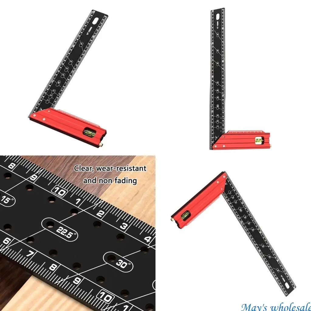 Precisions Measuring Square with Multiple Hanging Option Accurate Marking Instrument Tool for Furniture Making & Crafting 448A
Precisions Measuring Square with Multiple Hanging Option Accurate Marking Instrument Tool for Furniture Making & Crafting 448A