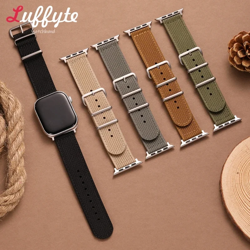 Men's Fashion Nylon Watch Bracelet for Apple Watch 1-10 SE Ultra Strap for Iwatch 49/46/45/44/42/41/40/38mm Smartwatch Band
Men's Fashion Nylon Watch Bracelet for Apple Watch 1-10 SE Ultra Strap for Iwatch 49/46/45/44/42/41/40/38mm Smartwatch Band