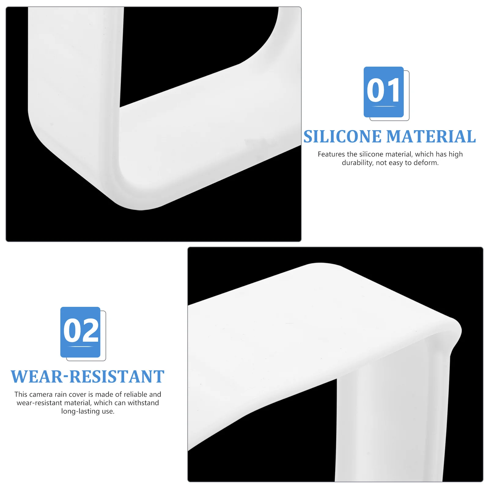 4Pcs Camera Protective Cover Silicone Skin Weatherproof Outdoor Security Camera Case Protector Compatible for Blink Monitor 
4Pcs Camera Protective Cover Silicone Skin Weatherproof Outdoor Security Camera Case Protector Compatible for Blink Monitor