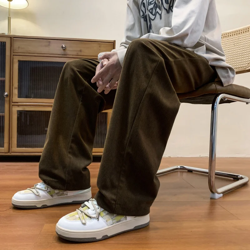 Autumn Corduroy Pants Men Retro Casual Pants Men Streetwear Hip-hop Loose Straight Pants Mens Vintage Trousers Large Size
Autumn Corduroy Pants Men Retro Casual Pants Men Streetwear Hip-hop Loose Straight Pants Mens Vintage Trousers Large Size