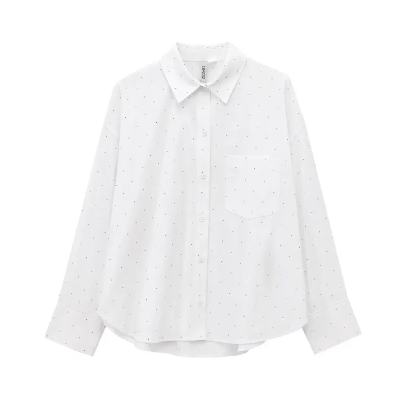 Autumn Winter Women's Design Sense Oversized Diamond Decorated irt Versatile Long Sve Loose Fit Faionable Ladies Blouse
Autumn Winter Women's Design Sense Oversized Diamond Decorated irt Versatile Long Sve Loose Fit Faionable Ladies Blouse