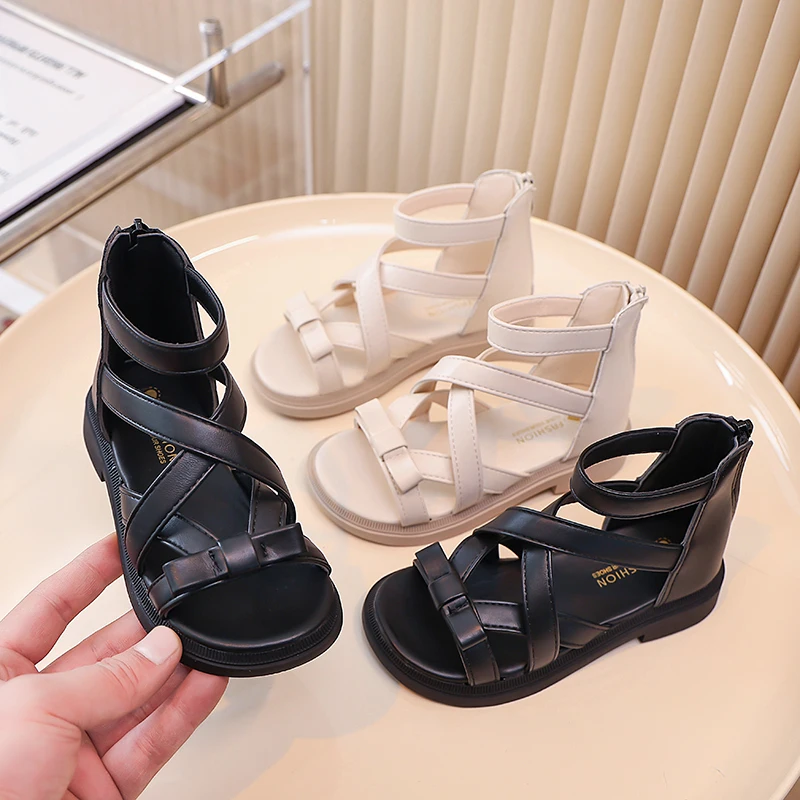 Girls Sandals Back Zipper Kids Roman Sandals Soild Color Versatile 2025 Summer New Children Princess Shoes Simple Bowtie Sweet
Girls Sandals Back Zipper Kids Roman Sandals Soild Color Versatile 2025 Summer New Children Princess Shoes Simple Bowtie Sweet