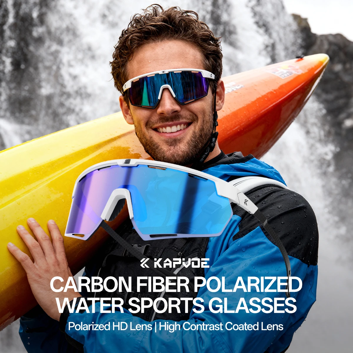 KAPVOE Polarized Water Sports Glasses Women Professional Surfing Boating Fishing Anti-glare Rafting Kayaking UV400 Sunglasses
KAPVOE Polarized Water Sports Glasses Women Professional Surfing Boating Fishing Anti-glare Rafting Kayaking UV400 Sunglasses