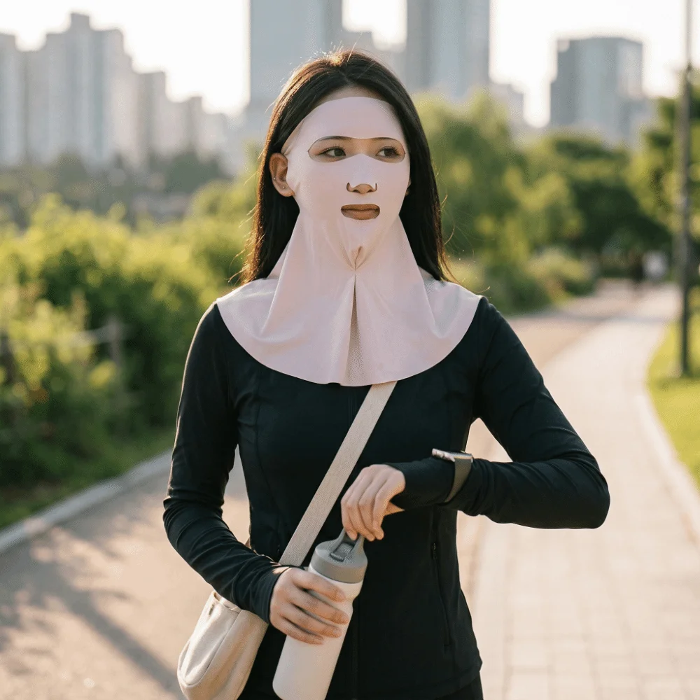 Breathable Sunscreen Face Shield Neck Protection Lightweight Full-face Face Cover Sun Protection Solid Color UV Protection Mask
Breathable Sunscreen Face Shield Neck Protection Lightweight Full-face Face Cover Sun Protection Solid Color UV Protection Mask