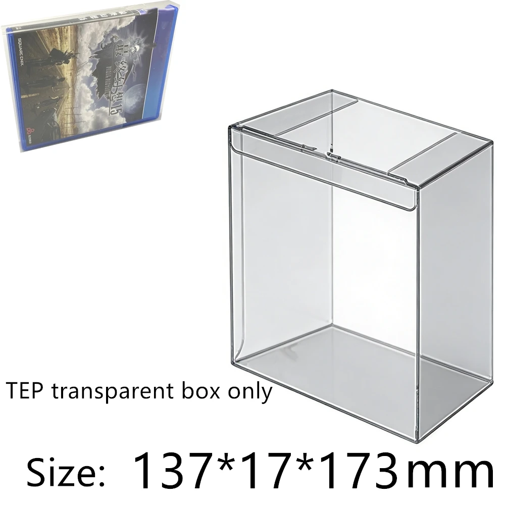Transparent Box Protector For PlayStation 4 Physical Game Disc/PS4 Collect Boxes TEP Storage Game Shell Clear Display Case
Transparent Box Protector For PlayStation 4 Physical Game Disc/PS4 Collect Boxes TEP Storage Game Shell Clear Display Case