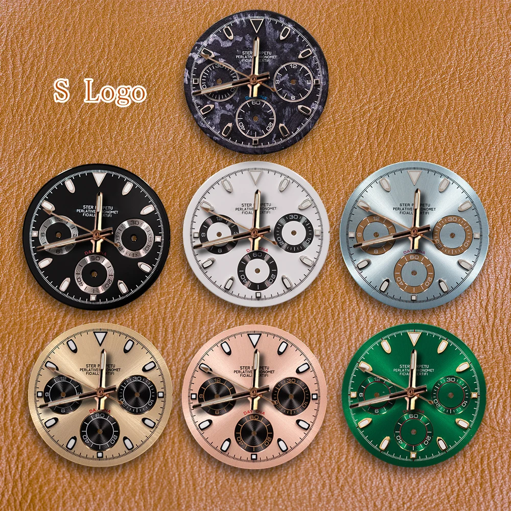 S Logo Dial 29.5mm VK63 Dial New DTN Panda Dial Suitable For VK63 Movement Green Luminous Watch Modification Accessories
S Logo Dial 29.5mm VK63 Dial New DTN Panda Dial Suitable For VK63 Movement Green Luminous Watch Modification Accessories
