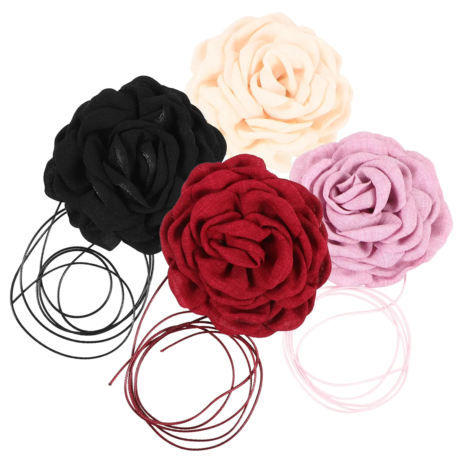 4 Pcs Big Flower Necklace Choker Necklaces for Women Chokers Fabric Fashion Chain Woman 
4 Pcs Big Flower Necklace Choker Necklaces for Women Chokers Fabric Fashion Chain Woman