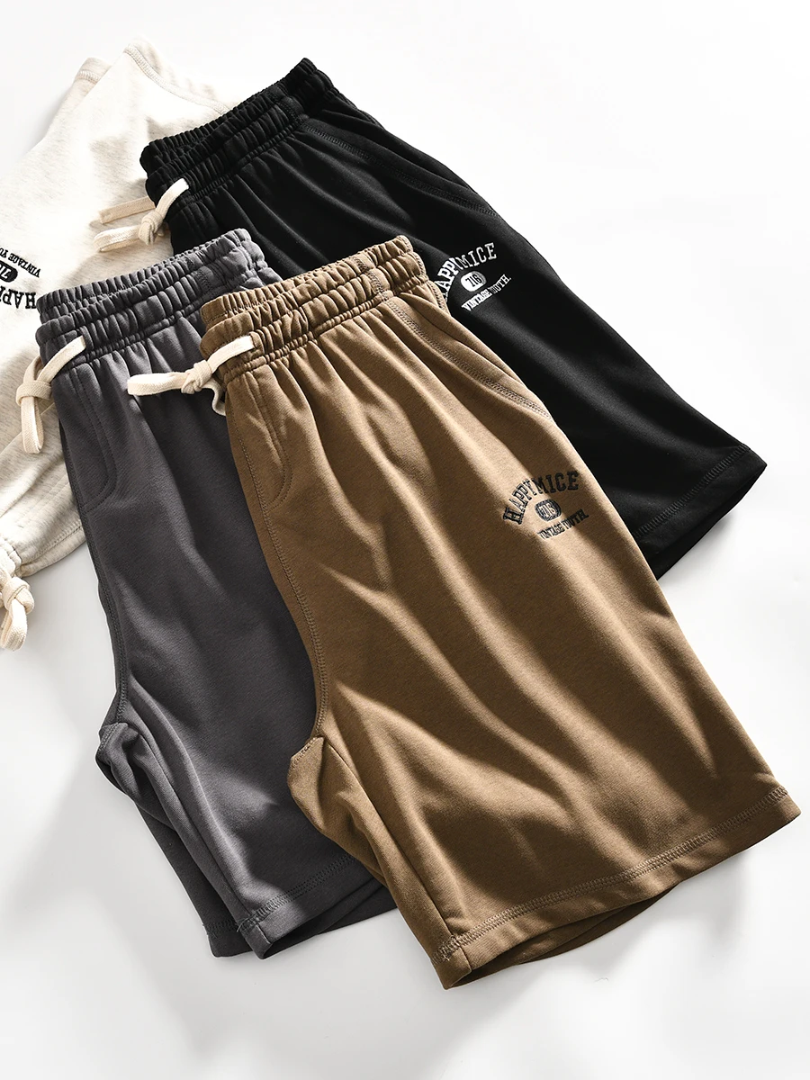 Loose Fit Cotton Shorts Men's Summer Breathable Washed out American Retro Embroidered Comfortable Sporty Straight Leg Pants
Loose Fit Cotton Shorts Men's Summer Breathable Washed out American Retro Embroidered Comfortable Sporty Straight Leg Pants