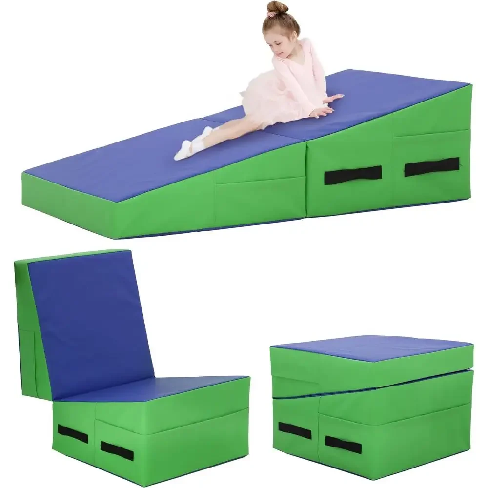 48x24x14 Inch Foldable Tumbling Mat with Non-Slip Surface & Handles, Ideal for Home Gym and All Ages Workouts
48x24x14 Inch Foldable Tumbling Mat with Non-Slip Surface & Handles, Ideal for Home Gym and All Ages Workouts