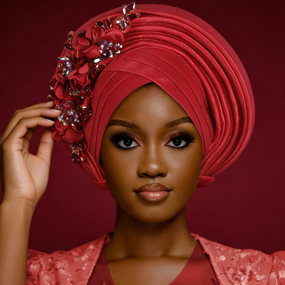 2026 Новый цветочный тюрбан для женщин, африканский авто геле, головной убор, Нигерия, свадебная вечеринка, головной убор Geles, хиджаб, капот, повязка на голову, шляпа
2026 Новый цветочный тюрбан для женщин, африканский авто геле, головной убор, Нигерия, свадебная вечеринка, головной убор Geles, хиджаб, капот, повязка на голову, шляпа