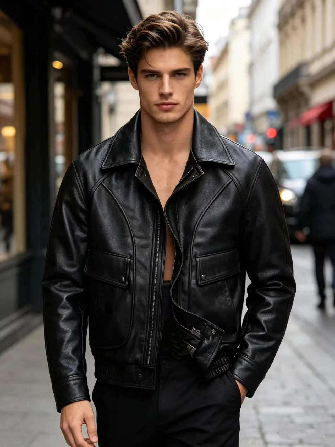 Black Winter Leather Jacket Men Retro Style Plus Size 5XL Genuine Natural Sheepskin Turn-down Collar Loose Casual Leather Coat
Black Winter Leather Jacket Men Retro Style Plus Size 5XL Genuine Natural Sheepskin Turn-down Collar Loose Casual Leather Coat