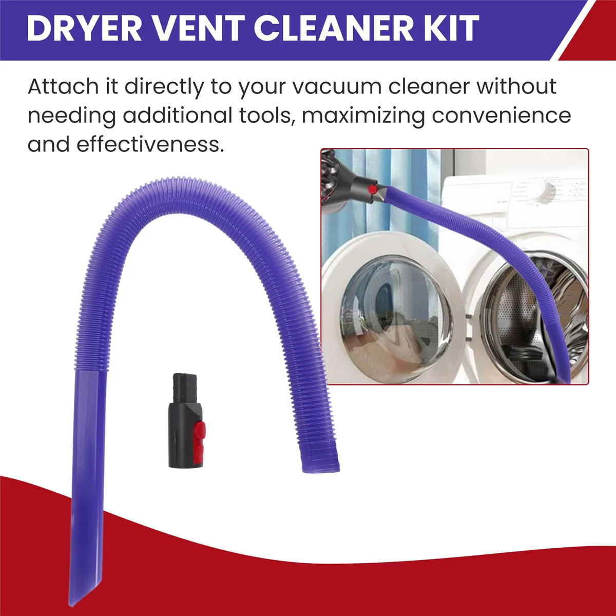 A95U Dryer Vent Cleaner Kit for Dyson V7 V8 V10 V11 V15 Vacuum Hose Attachment Lint Remover for Efficient Cleaning
A95U Dryer Vent Cleaner Kit for Dyson V7 V8 V10 V11 V15 Vacuum Hose Attachment Lint Remover for Efficient Cleaning
