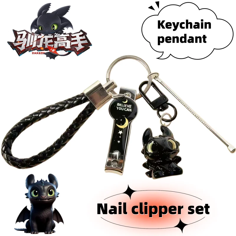 Toothless cute creative anime character nail clipper set keychain high appearance value personalized cartoon keychain decoration
Toothless cute creative anime character nail clipper set keychain high appearance value personalized cartoon keychain decoration