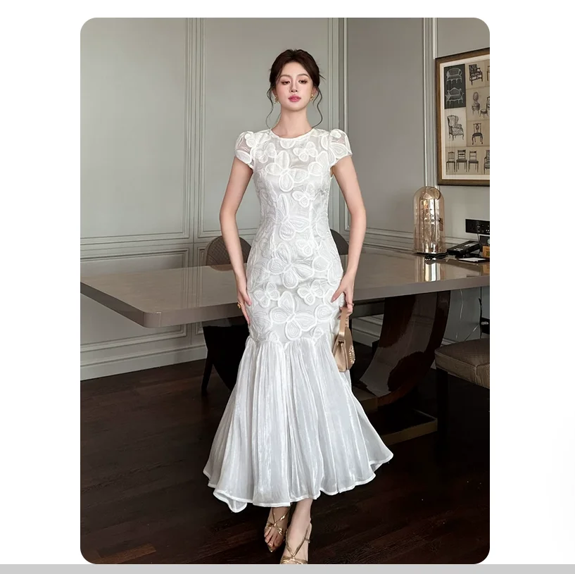 Summer Collection Elegant Slimming Fish-Tail Dress Exclusive High-End Light Luxury Evening Gown
Summer Collection Elegant Slimming Fish-Tail Dress Exclusive High-End Light Luxury Evening Gown