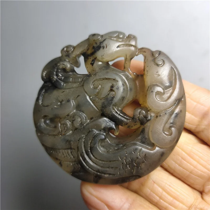 Supply of antique-style distressed handicrafts, Xiu jade antique dragon and phoenix auspicious beast pendants, ancient-style wai
Supply of antique-style distressed handicrafts, Xiu jade antique dragon and phoenix auspicious beast pendants, ancient-style wai
