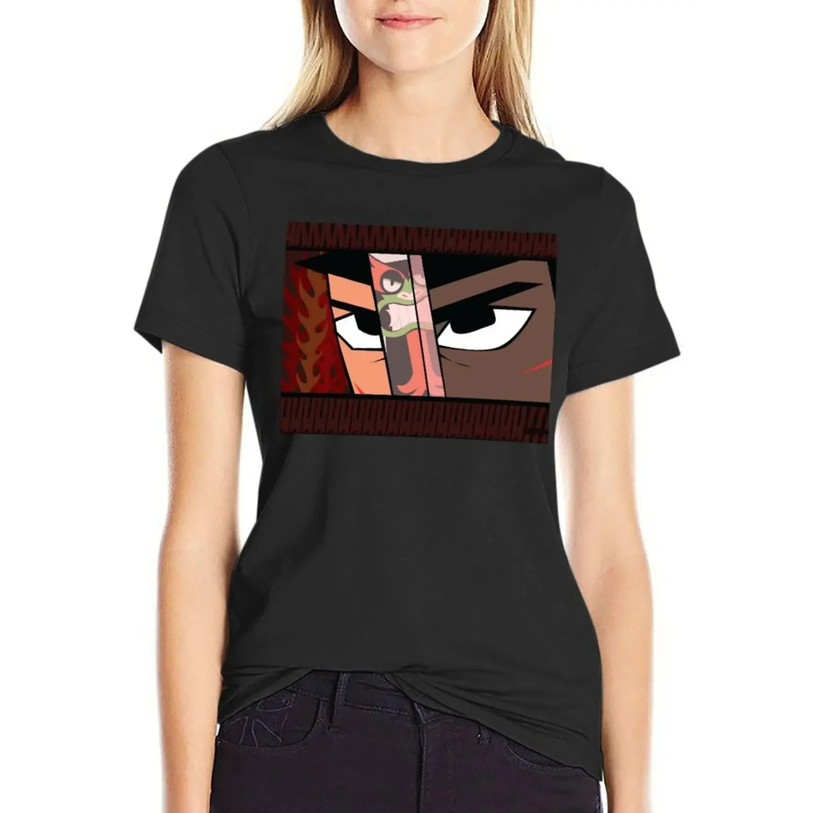 A Samurai named Jack T-shirt animal print shirt for girls Female clothing Top Women
A Samurai named Jack T-shirt animal print shirt for girls Female clothing Top Women