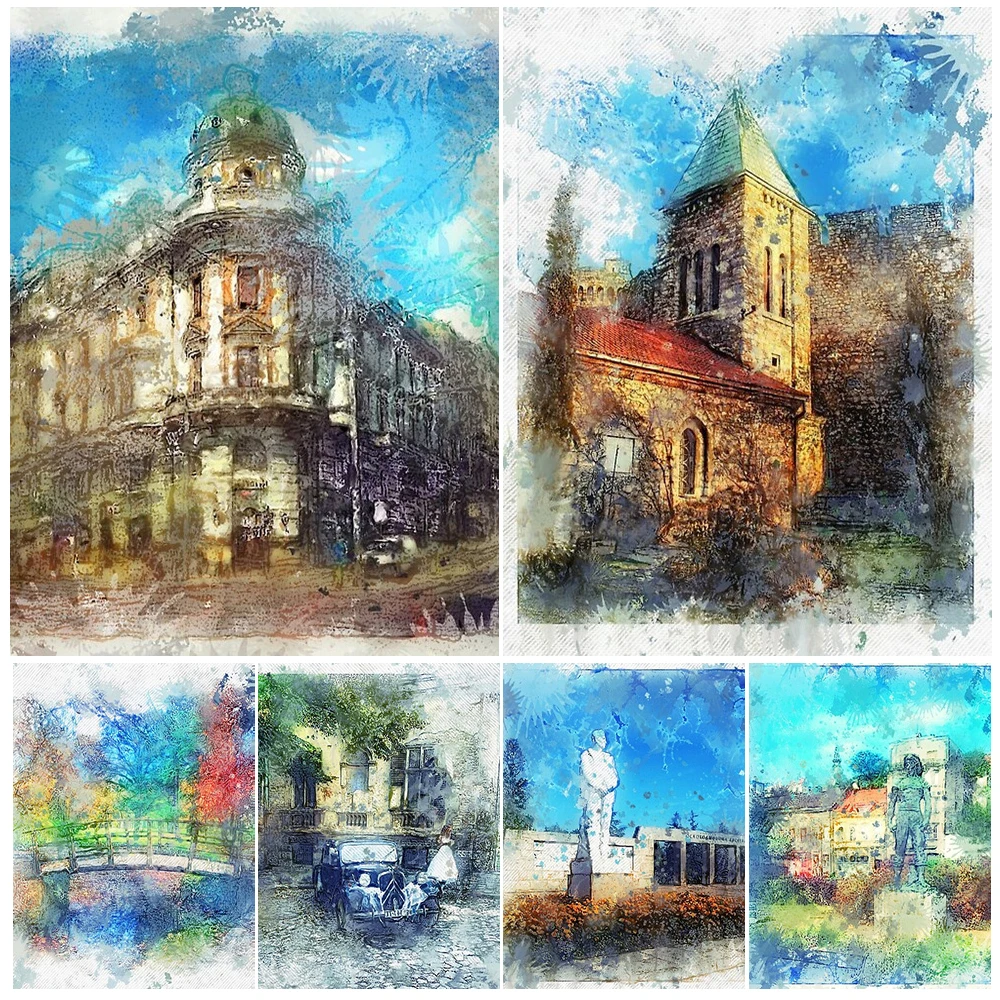 Watercolor Building City Scenery Vintage Poster Wall Art Canvas Painting Home Decor Wall Pictures For Living Room Unframed
Watercolor Building City Scenery Vintage Poster Wall Art Canvas Painting Home Decor Wall Pictures For Living Room Unframed